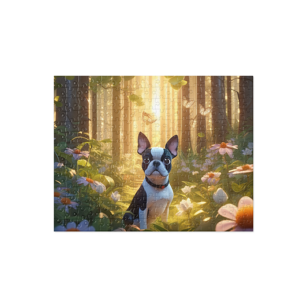 PugMug Custom Boston Terrier Jigsaw Puzzle
