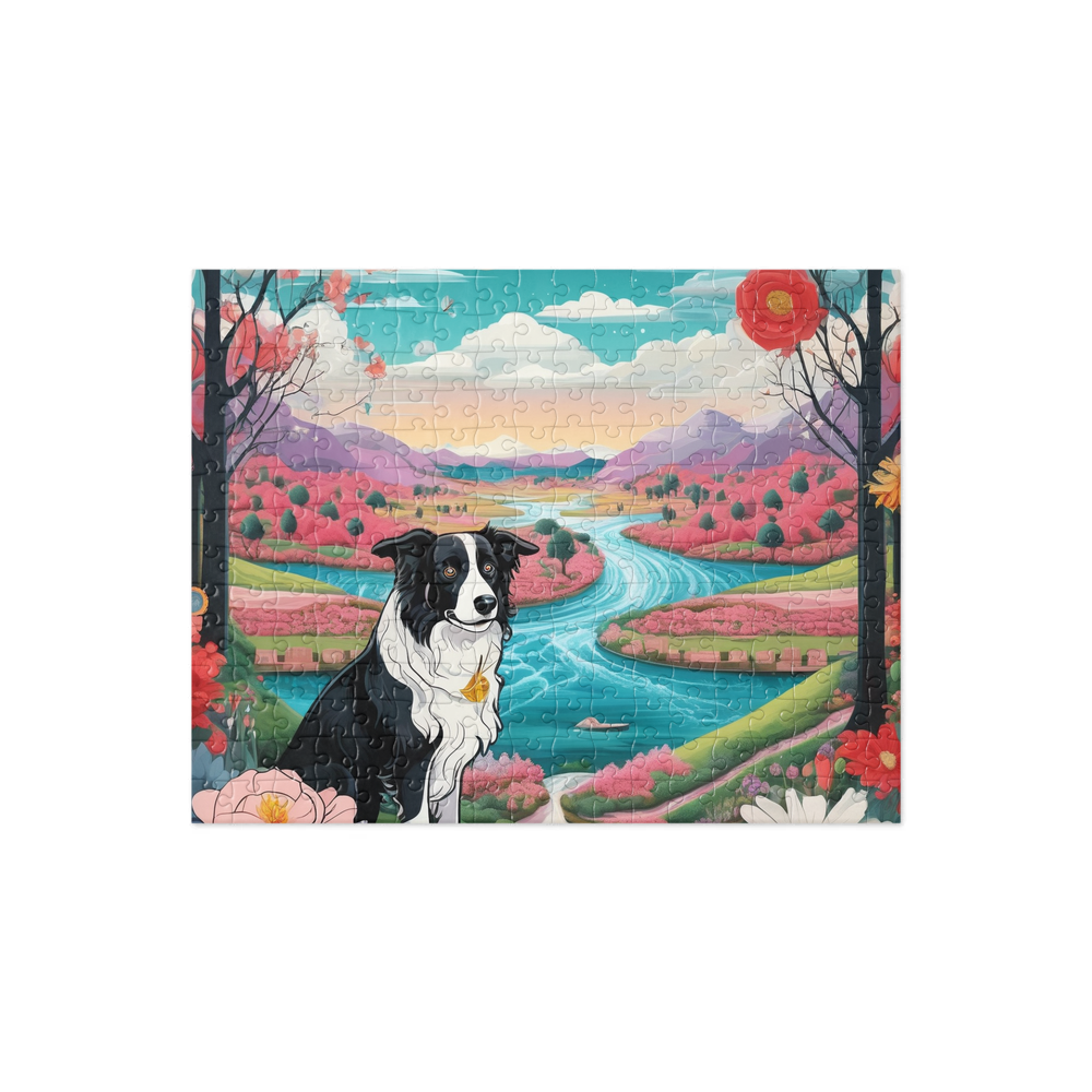 PugMug Custom Border Collie Jigsaw Puzzle
