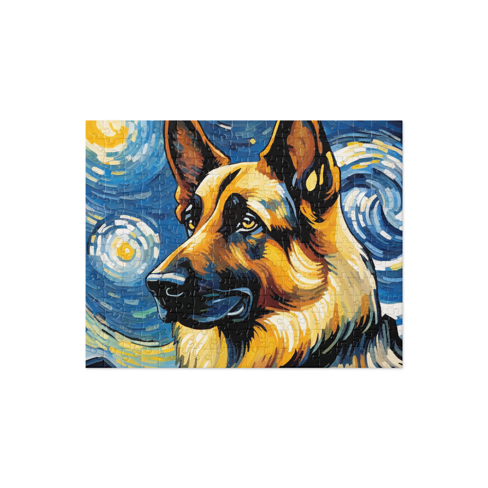 PugMug Custom German Shepherd Dog Jigsaw Puzzle