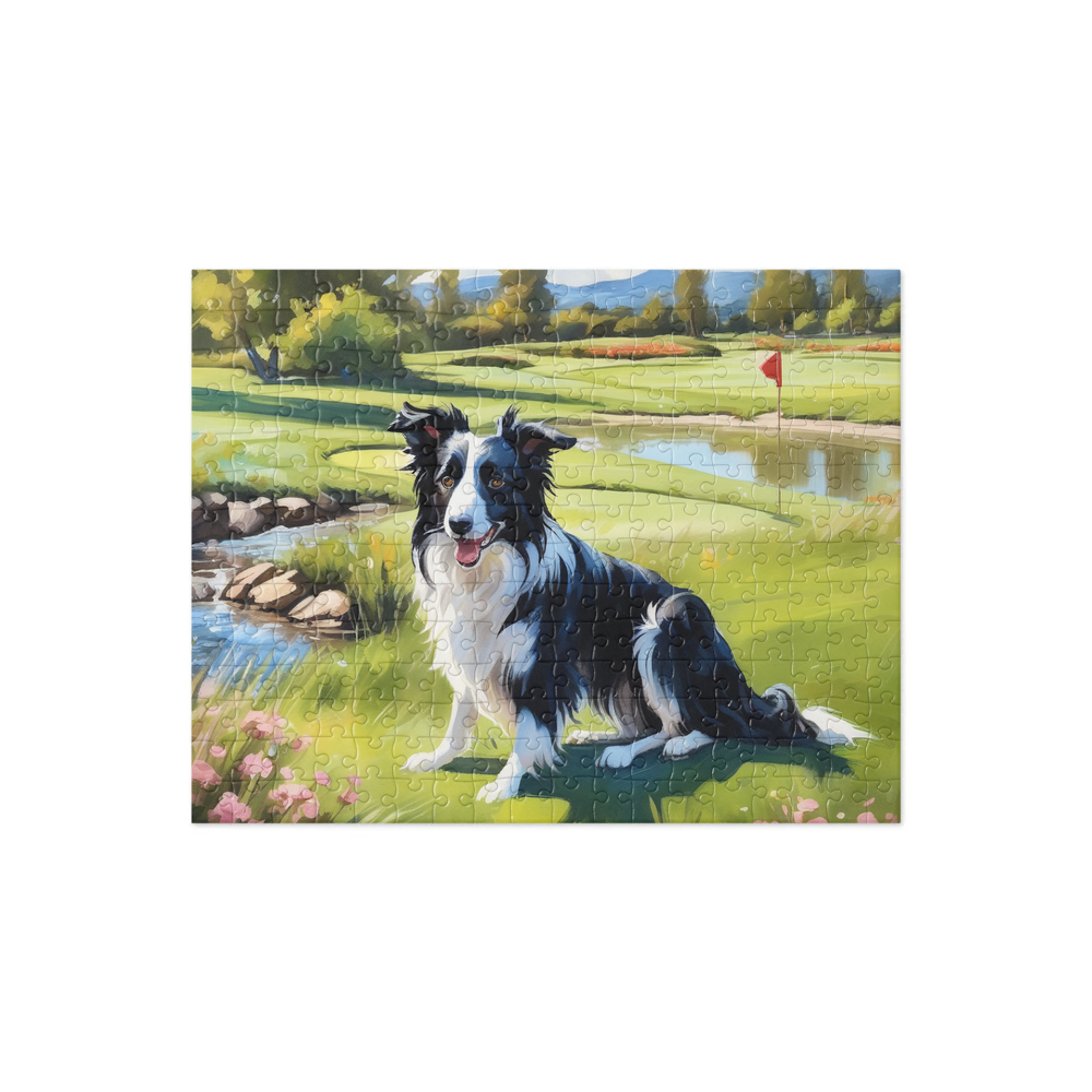 PugMug Custom Border Collie Jigsaw Puzzle