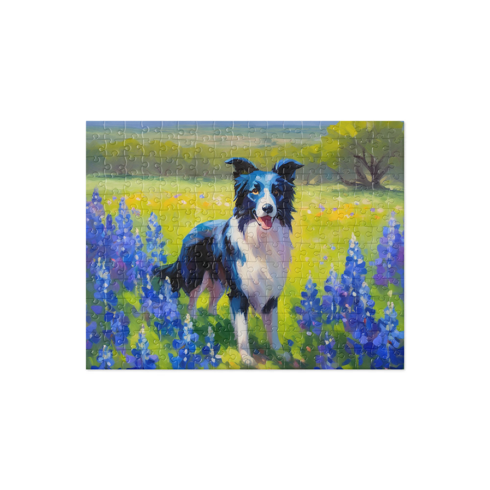 PugMug Custom Border Collie Jigsaw Puzzle