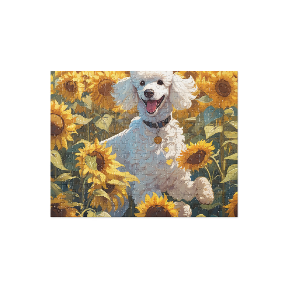 PugMug Custom White Poodle Jigsaw Puzzle