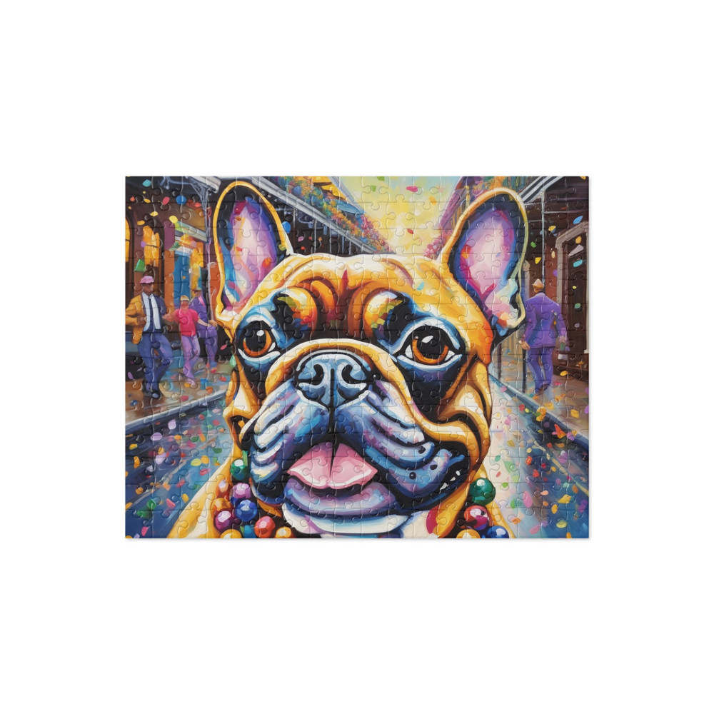 PugMug Custom Tan French Bulldog Jigsaw Puzzle