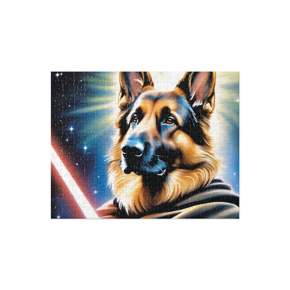 PugMug Custom German Shepherd Dog Jigsaw Puzzle