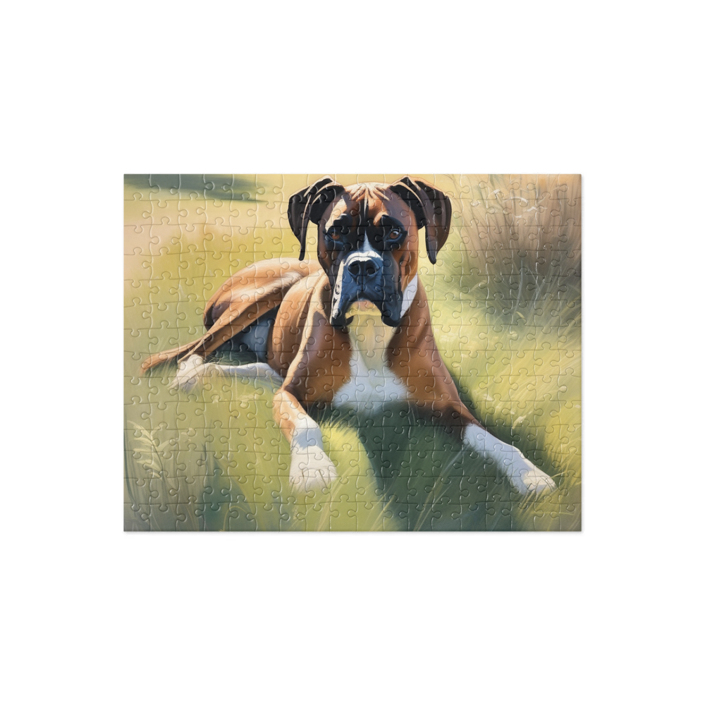 PugMug Custom Boxer Dog Jigsaw Puzzle
