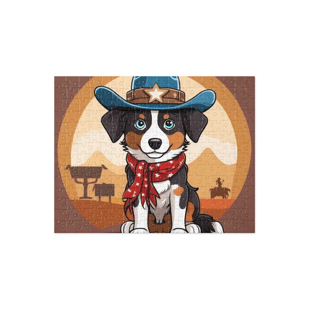 PugMug Custom Miniature American Shepherd Jigsaw Puzzle