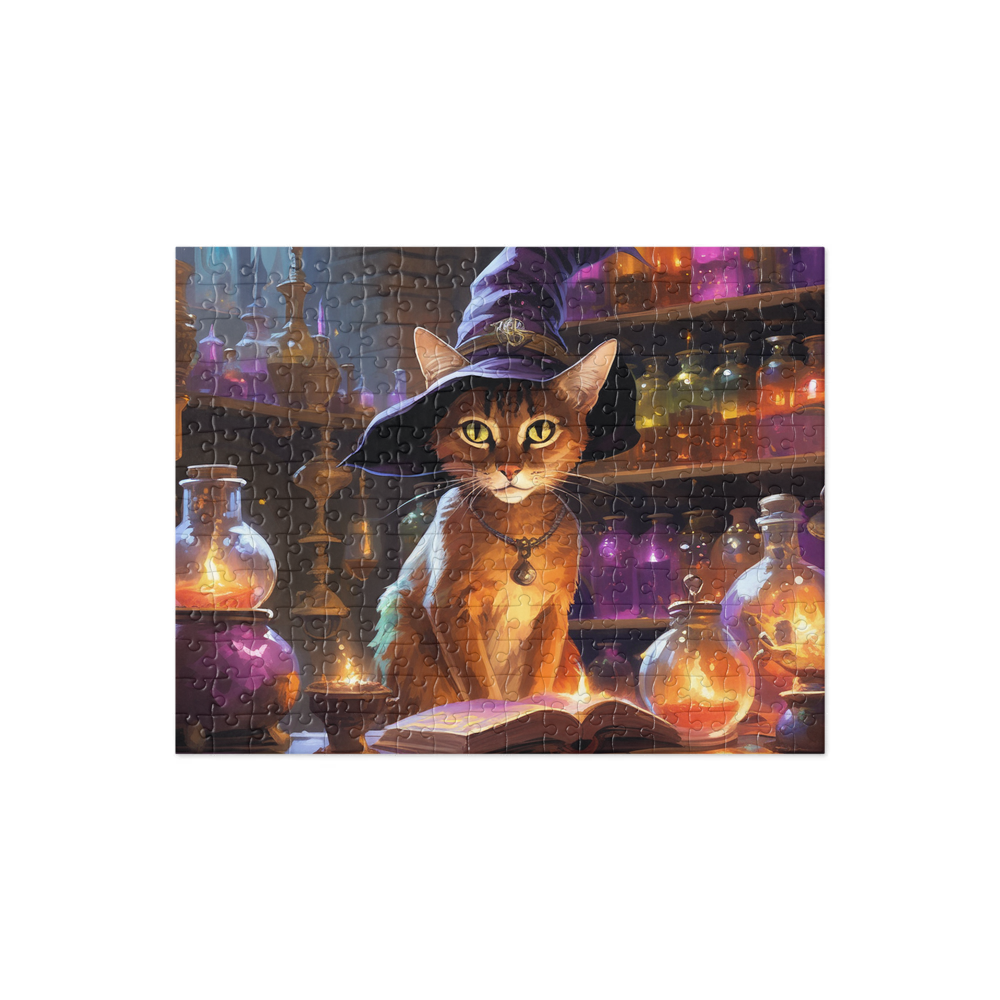 PugMug Custom Tabby Abyssinian Cat Jigsaw Puzzle