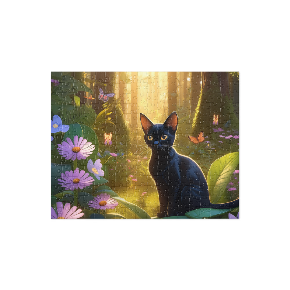 PugMug Custom Black Abyssinian Cat Jigsaw Puzzle