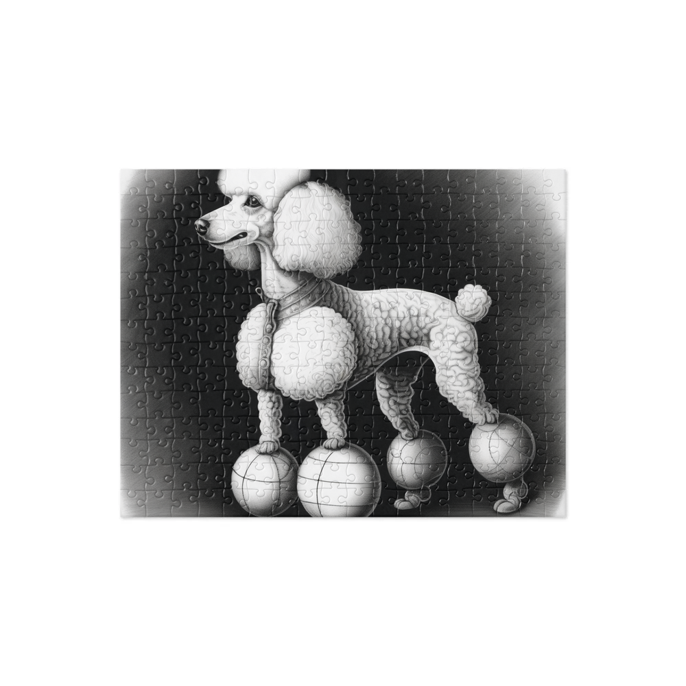 PugMug Custom White Poodle Jigsaw Puzzle
