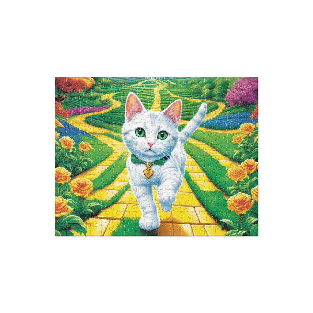 PugMug Custom White Companion Cat Jigsaw Puzzle