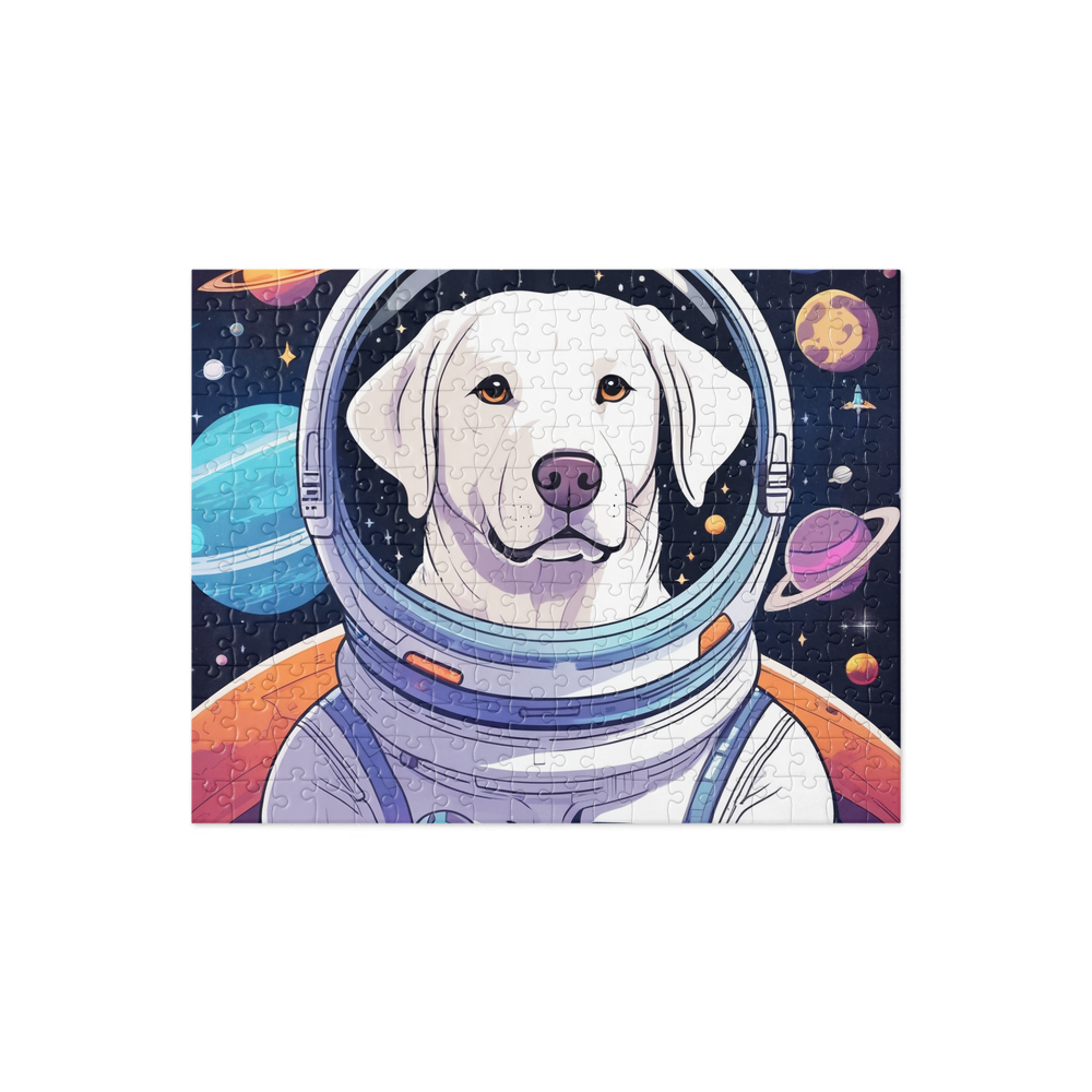 PugMug Custom White Labrador Retriever Jigsaw Puzzle