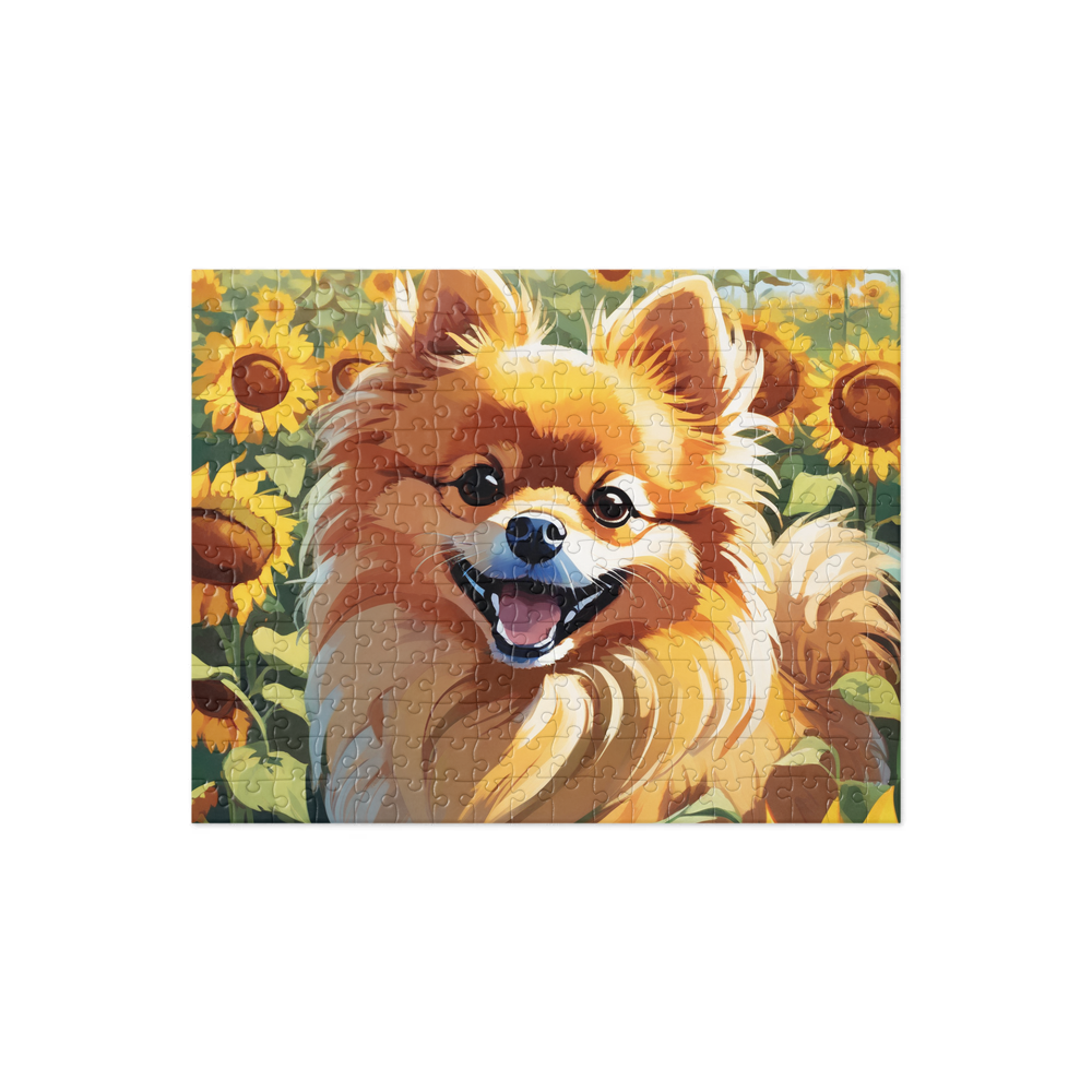 PugMug Custom Tan Pomeranian Jigsaw Puzzle