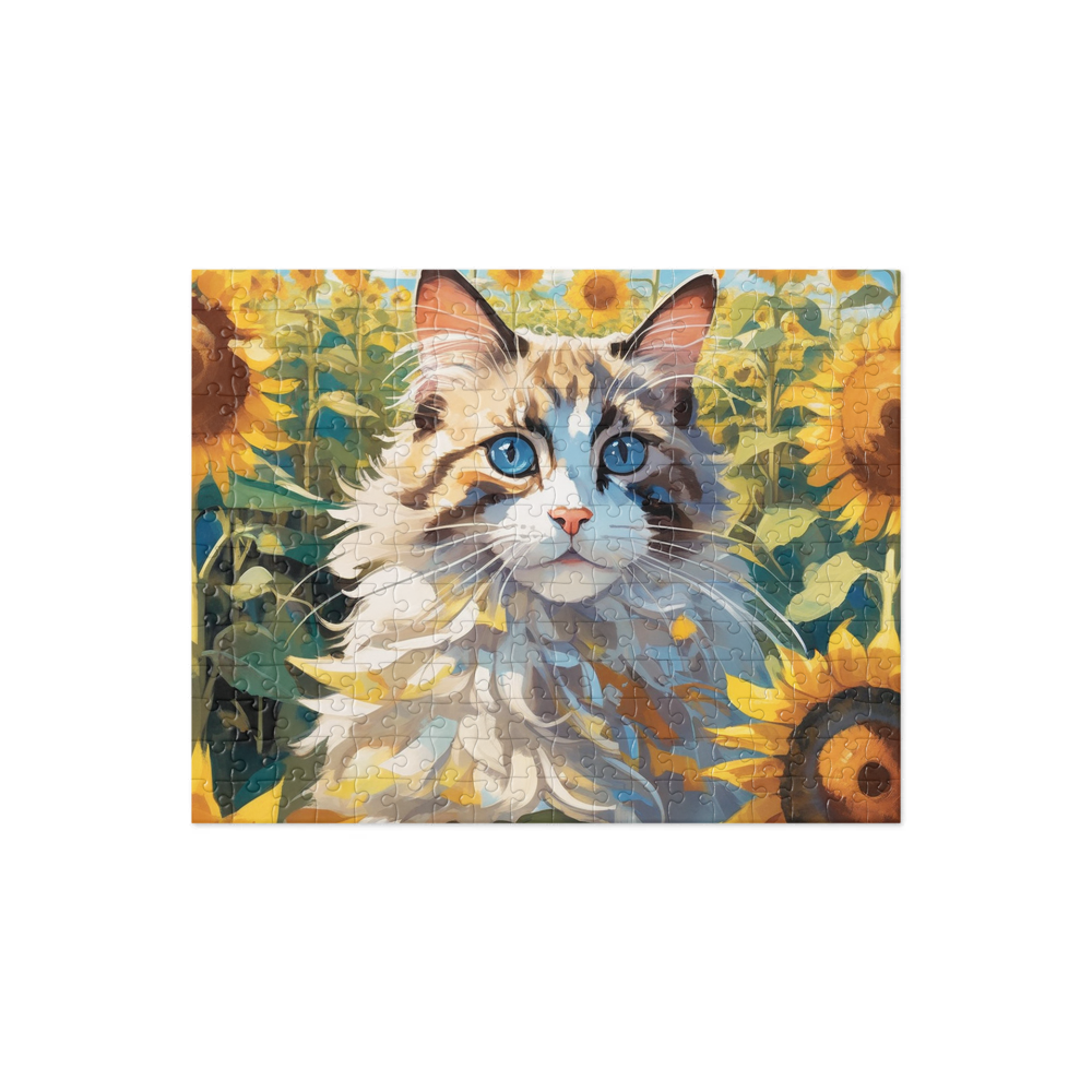 PugMug Custom Tabby Ragdoll Cat Jigsaw Puzzle