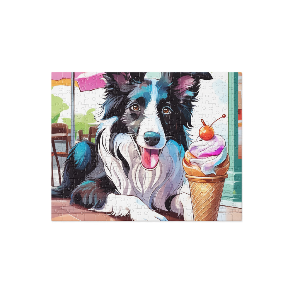PugMug Custom Border Collie Jigsaw Puzzle