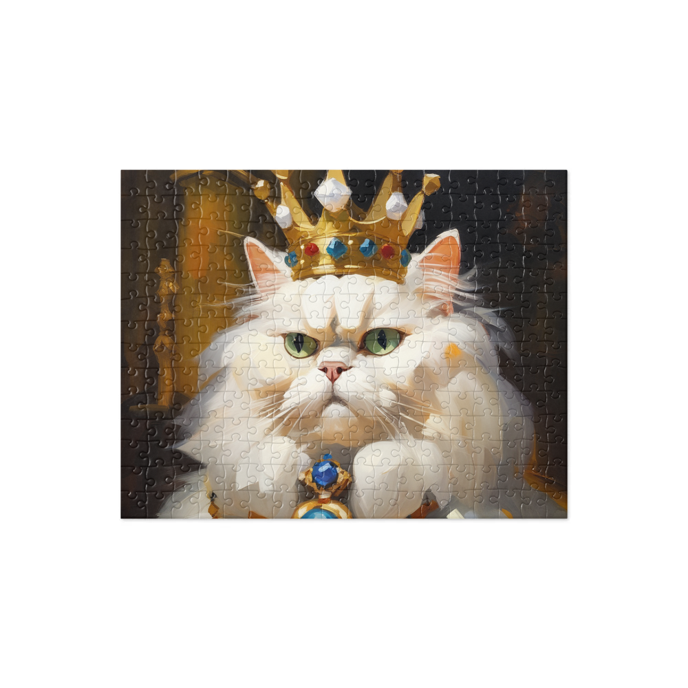 PugMug Custom White Persian Cat Jigsaw Puzzle