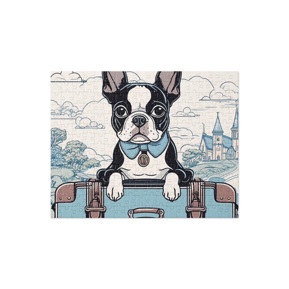 PugMug Custom Boston Terrier Jigsaw Puzzle