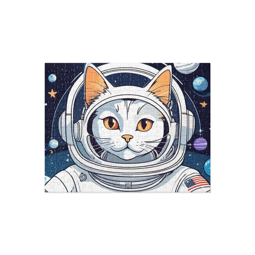 PugMug Custom White Companion Cat Jigsaw Puzzle