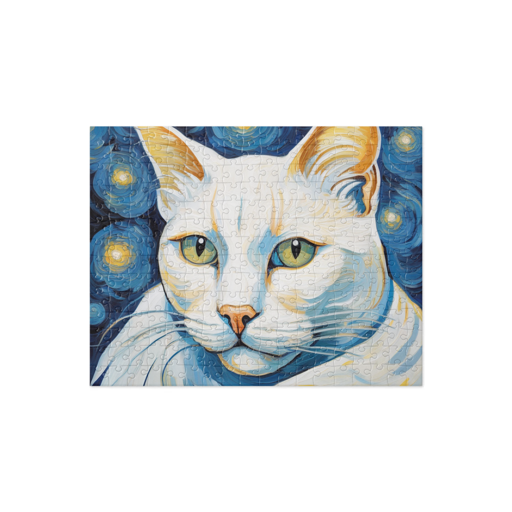 PugMug Custom White Exotic Cat Jigsaw Puzzle