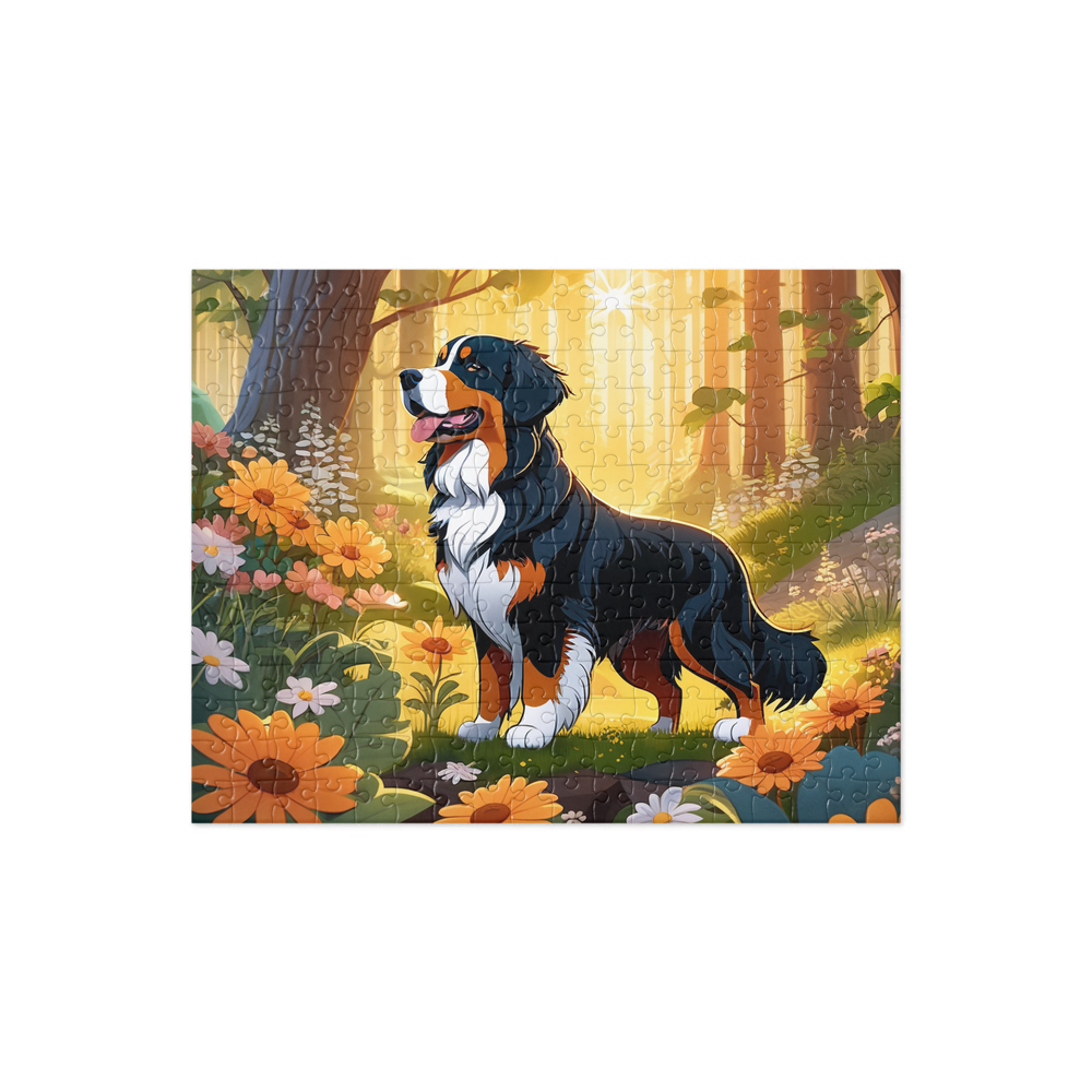 PugMug Custom Bernese Mountain Dog Jigsaw Puzzle