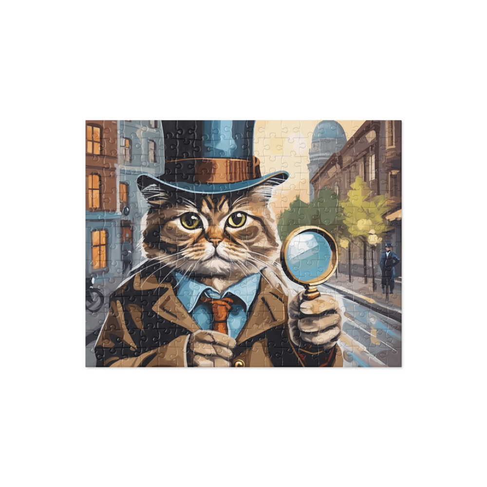 PugMug Custom Tabby Persian Cat Jigsaw Puzzle