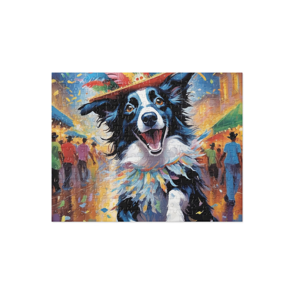 PugMug Custom Border Collie Jigsaw Puzzle