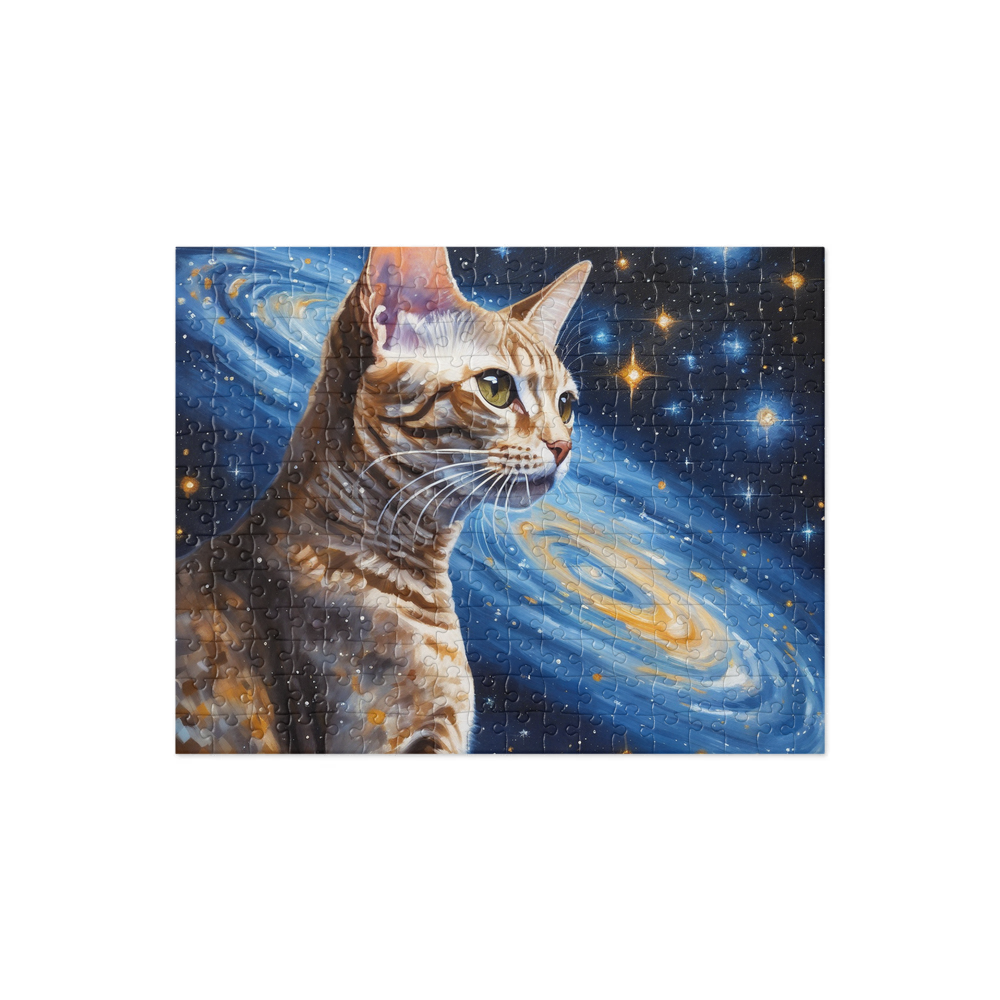 PugMug Custom Tabby Devon Rex Cat Jigsaw Puzzle