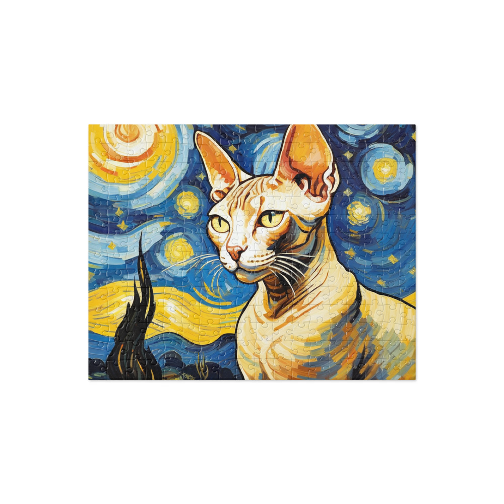 PugMug Custom Tabby Sphynx Cat Jigsaw Puzzle