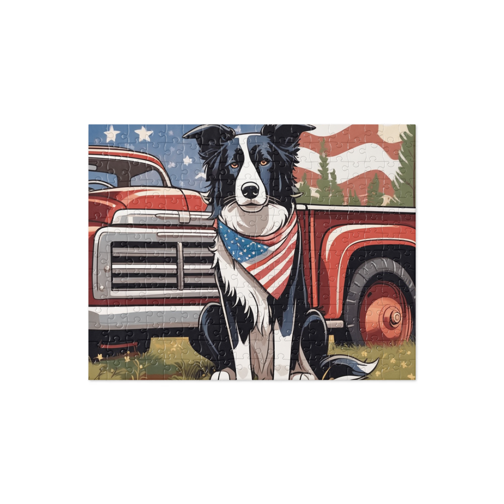 PugMug Custom Border Collie Jigsaw Puzzle