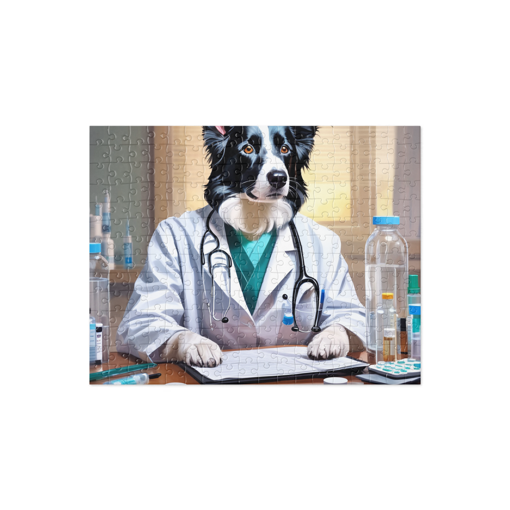 PugMug Custom Border Collie Jigsaw Puzzle