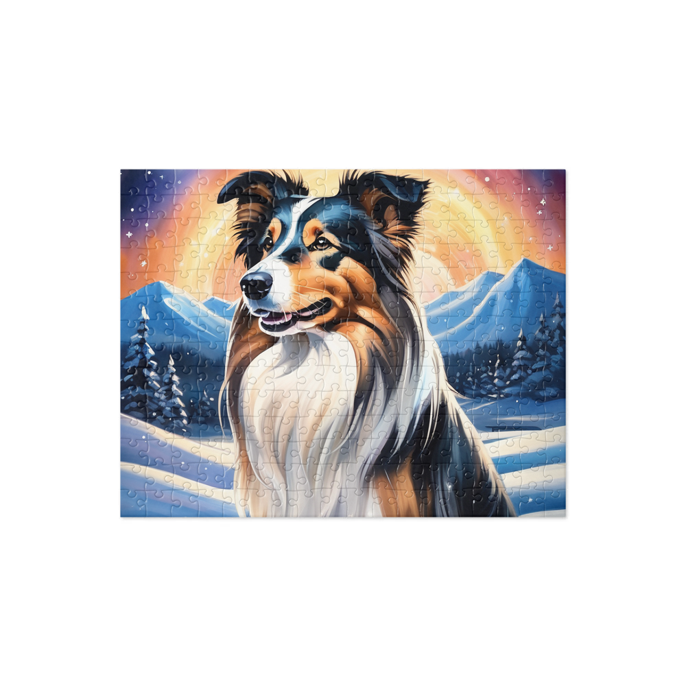 PugMug Custom Collie Jigsaw Puzzle