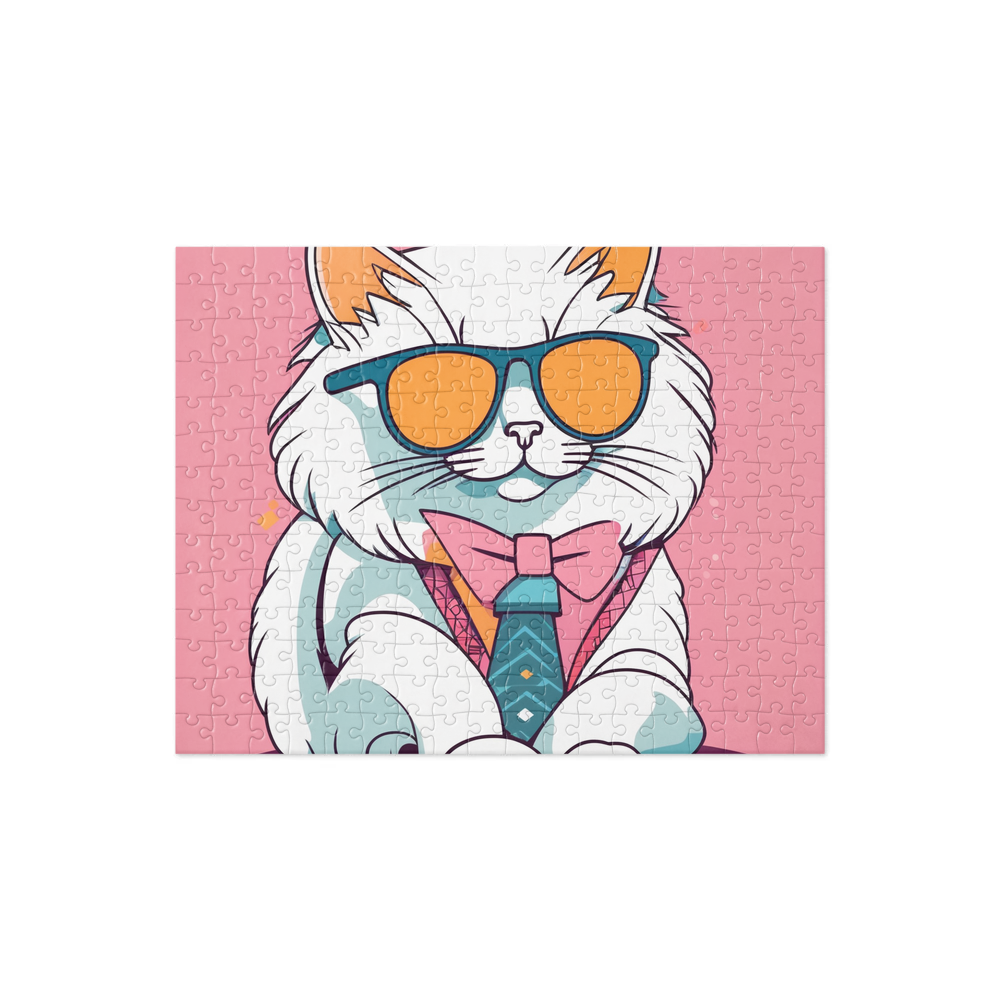 PugMug Custom White Ragdoll Cat Jigsaw Puzzle