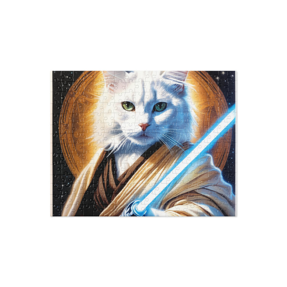 PugMug Custom White Companion Cat Jigsaw Puzzle