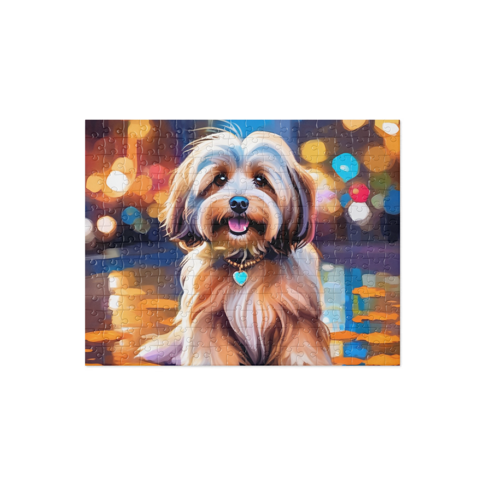 PugMug Custom Tan Havanese Dog Jigsaw Puzzle