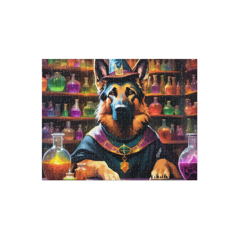PugMug Custom German Shepherd Dog Jigsaw Puzzle