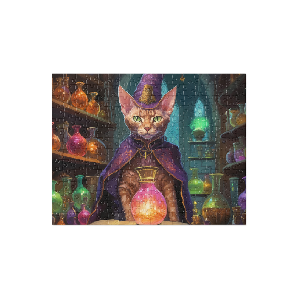 PugMug Custom Tabby Devon Rex Cat Jigsaw Puzzle