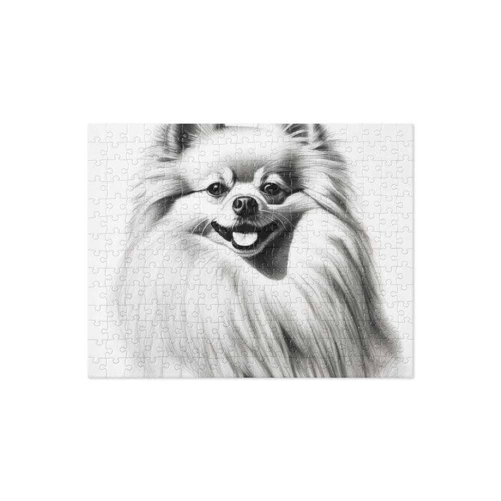 PugMug Custom White Pomeranian Jigsaw Puzzle