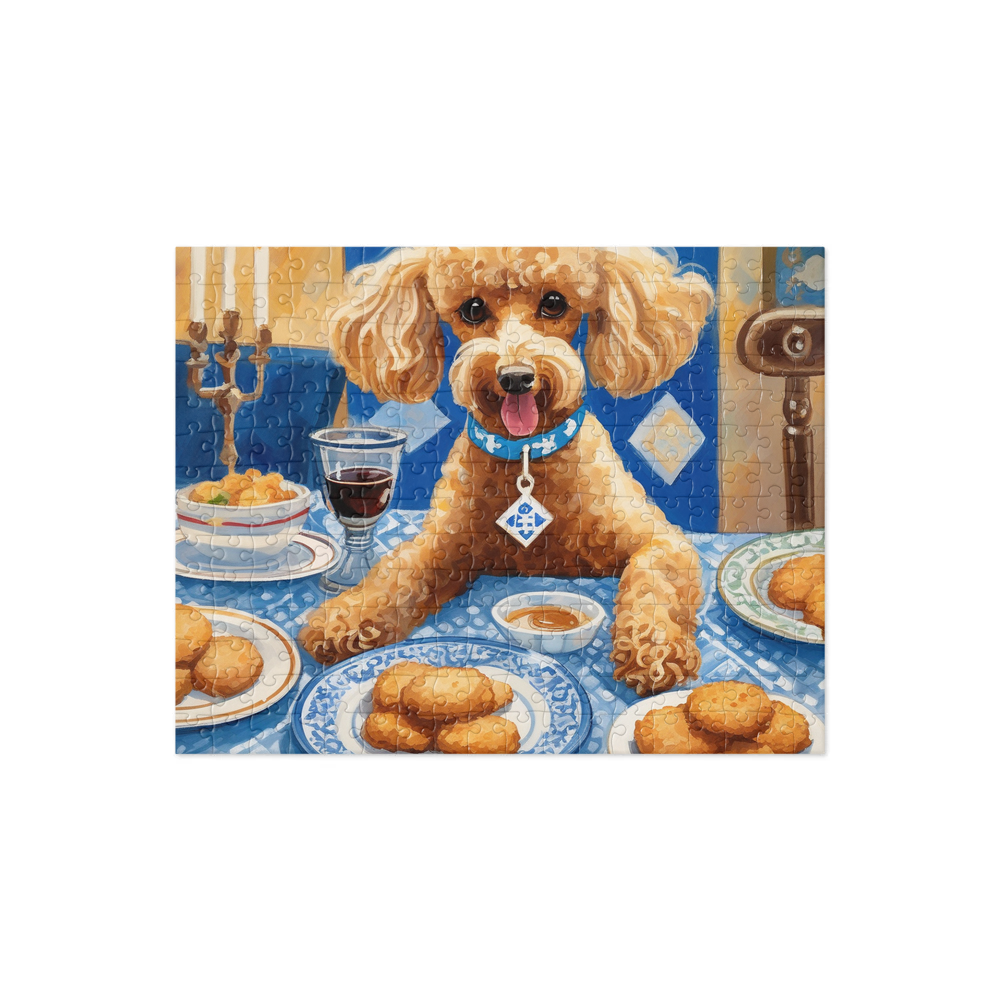 PugMug Custom Tan Poodle Jigsaw Puzzle