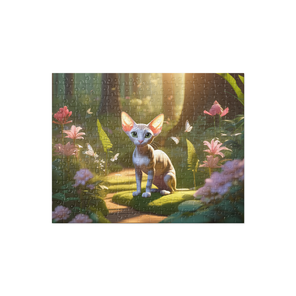 PugMug Custom Tabby Sphynx Cat Jigsaw Puzzle