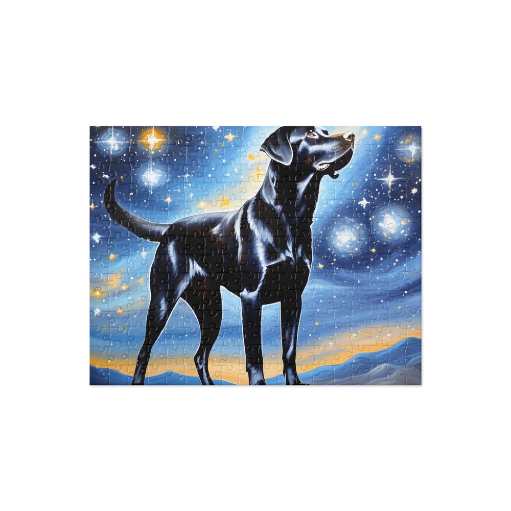 PugMug Custom Black Labrador Retriever Jigsaw Puzzle