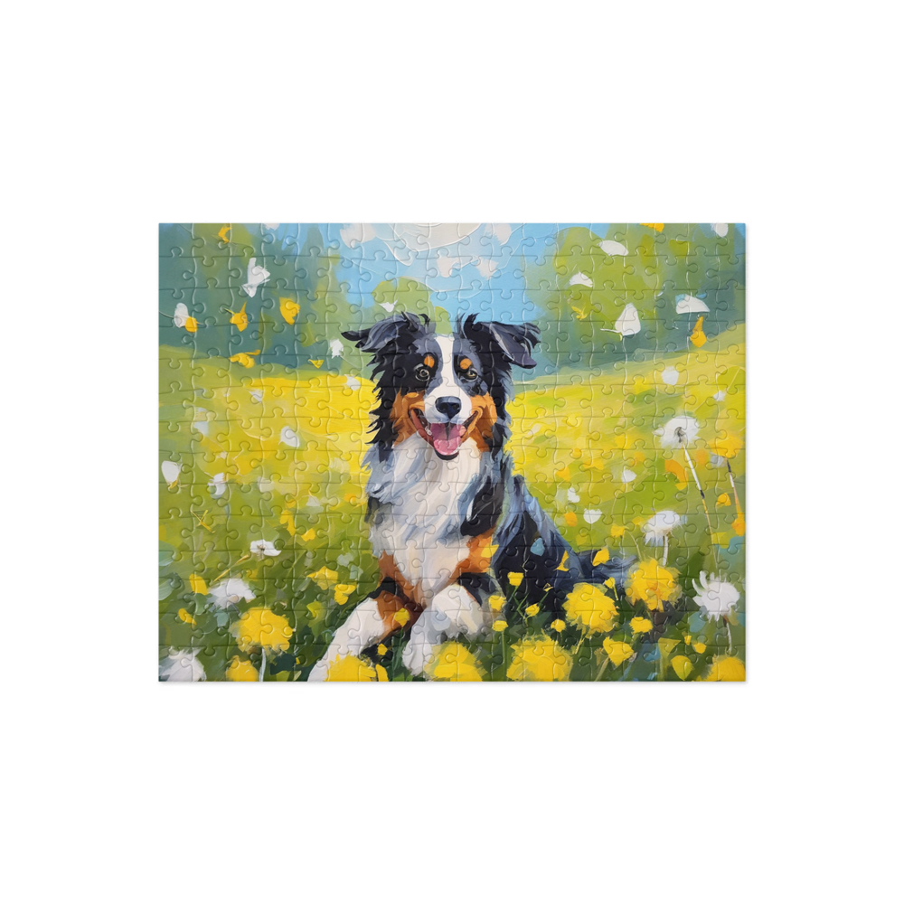 PugMug Custom Miniature American Shepherd Jigsaw Puzzle