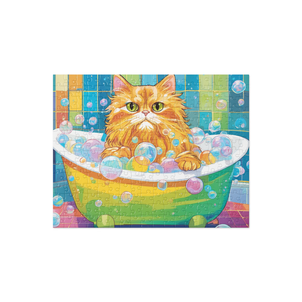 PugMug Custom Tabby Persian Cat Jigsaw Puzzle