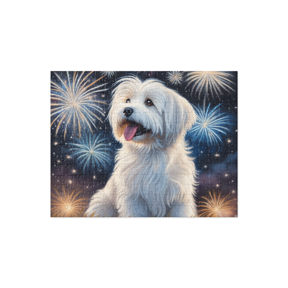 PugMug Custom White Havanese Dog Jigsaw Puzzle