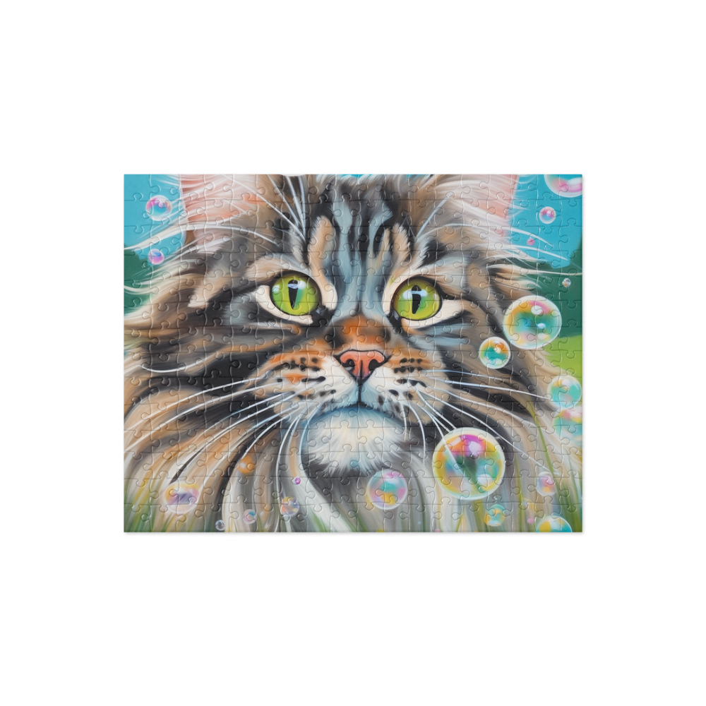 PugMug Custom Tabby Maine Coon Cat Jigsaw Puzzle