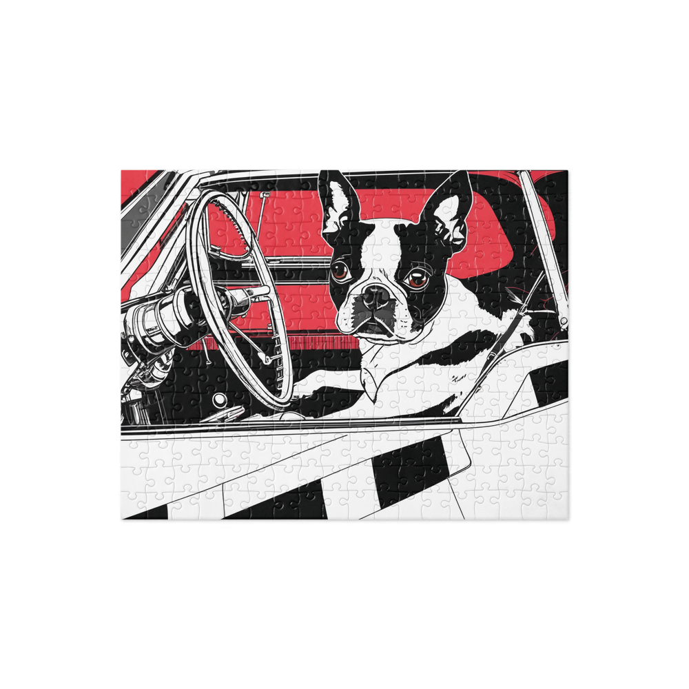 PugMug Custom Boston Terrier Jigsaw Puzzle