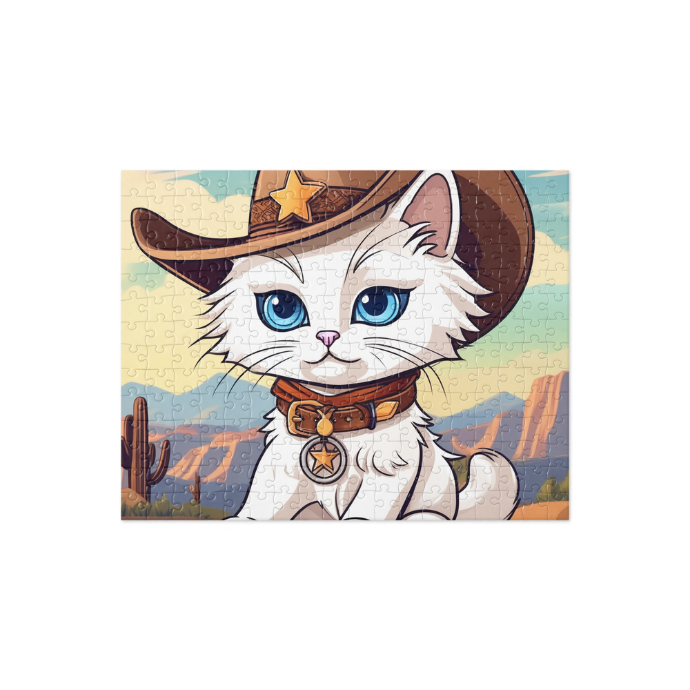PugMug Custom White Ragdoll Cat Jigsaw Puzzle