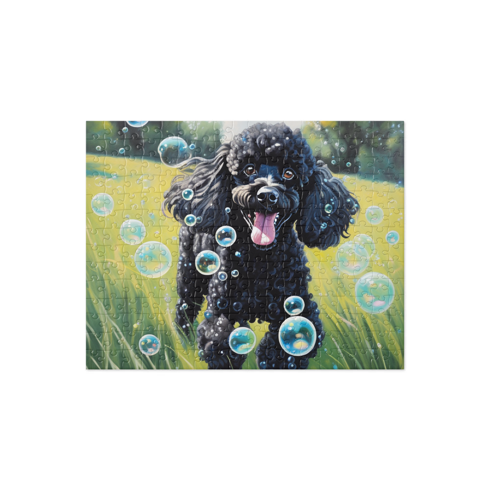 PugMug Custom Black Poodle Jigsaw Puzzle