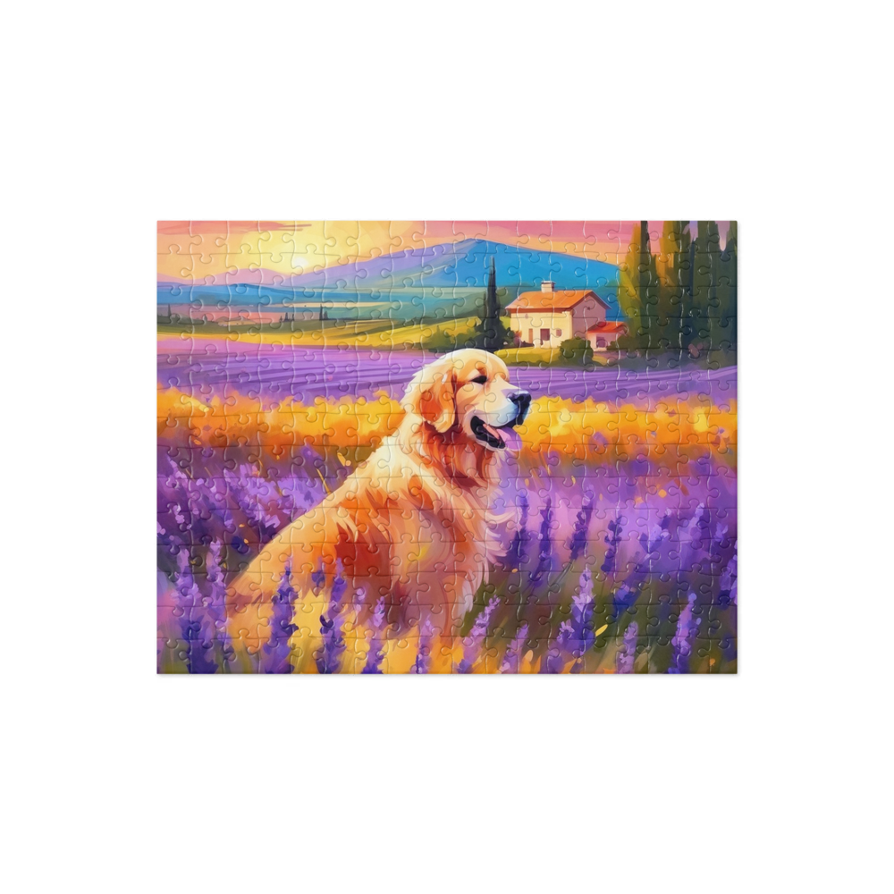 PugMug Custom Golden Retriever Jigsaw Puzzle
