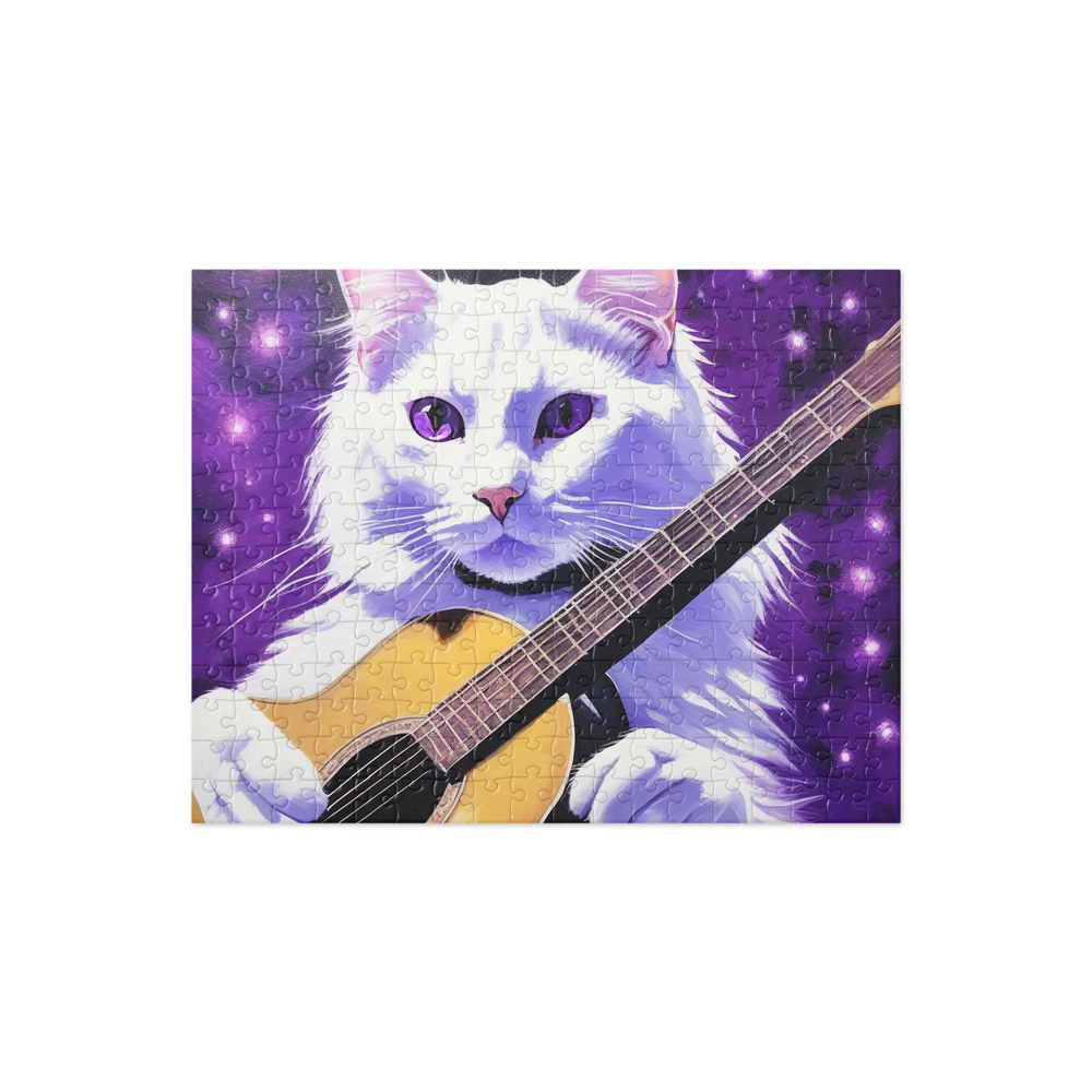 PugMug Custom White Companion Cat Jigsaw Puzzle