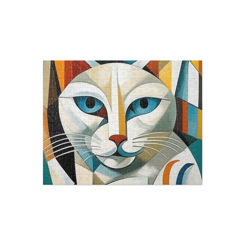 PugMug Custom White Companion Cat Jigsaw Puzzle