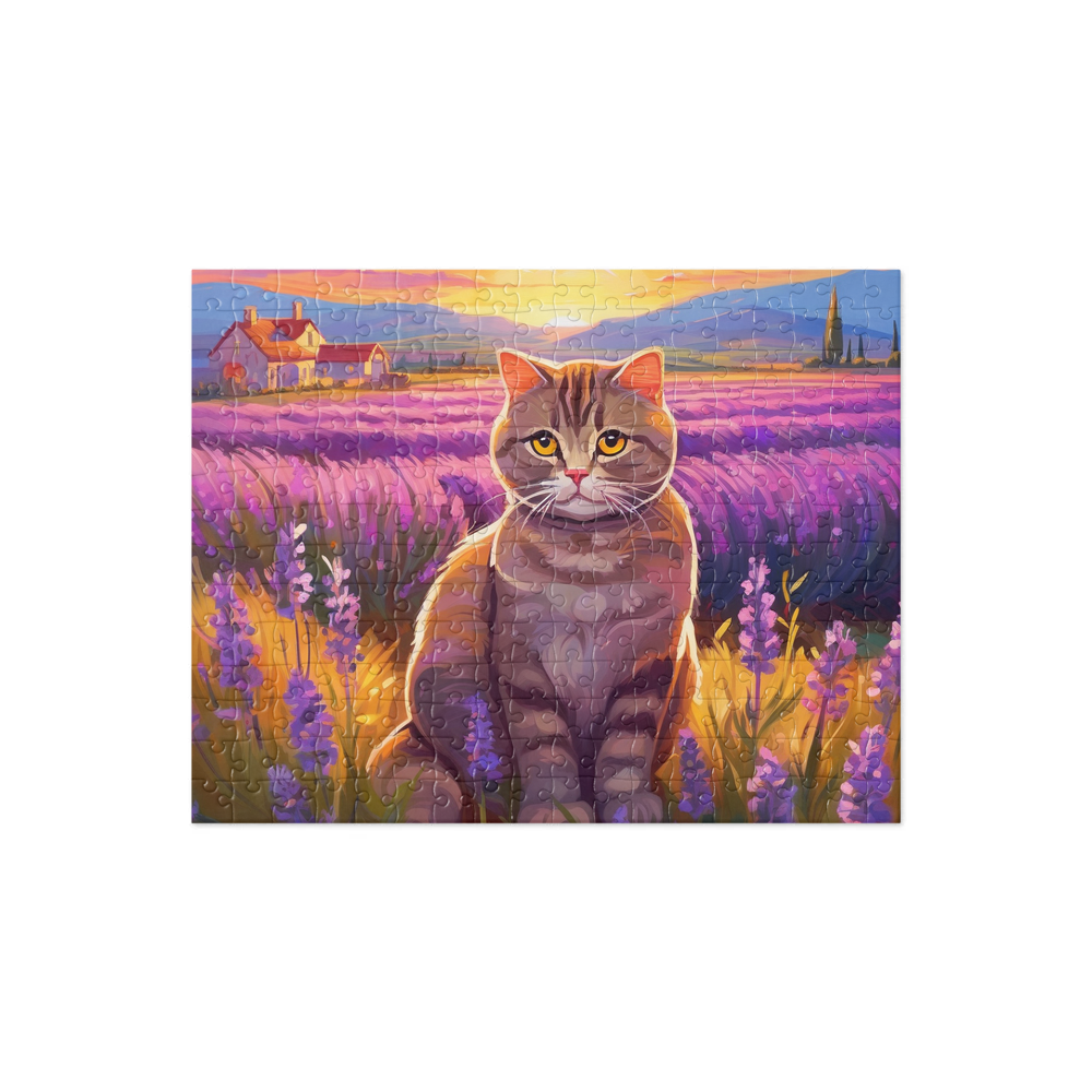 PugMug Custom Tabby Scottish Fold Cat Jigsaw Puzzle
